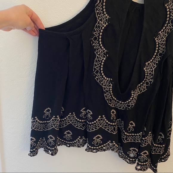 FREE PEOPLE Flowy Razor Back Eyelet Detailed Tank - Picture 12 of 13